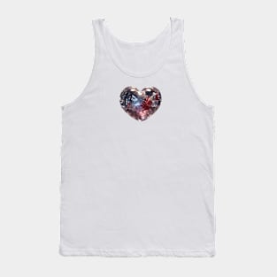 Crystal heart Tank Top